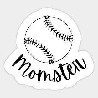 Momster Baseball/Softball Sticker